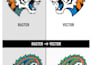 do redraw logo, png to vector, svg, vector tracing convert image to vector